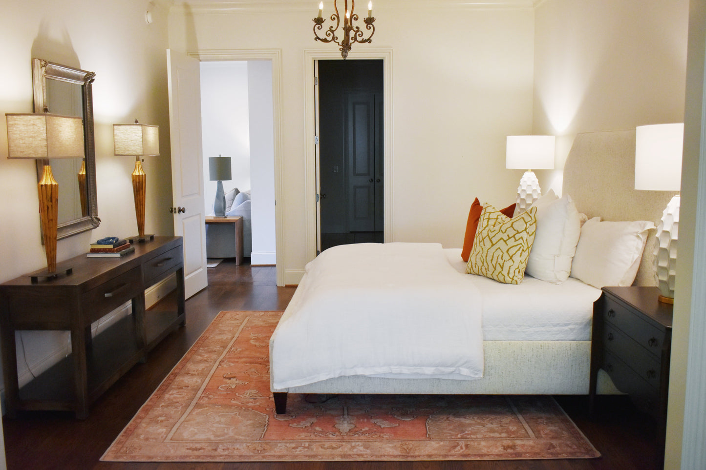 Upholstered King Bed - Phat Cream