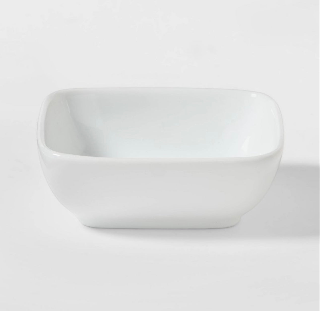 White Ceramic Square Dip Bowl