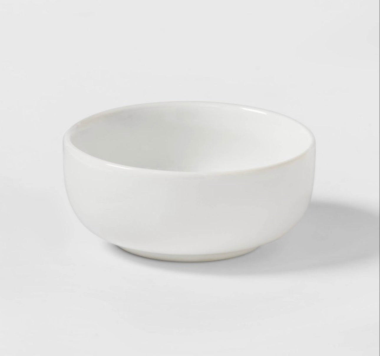 White Ceramic Round Dip Bowl