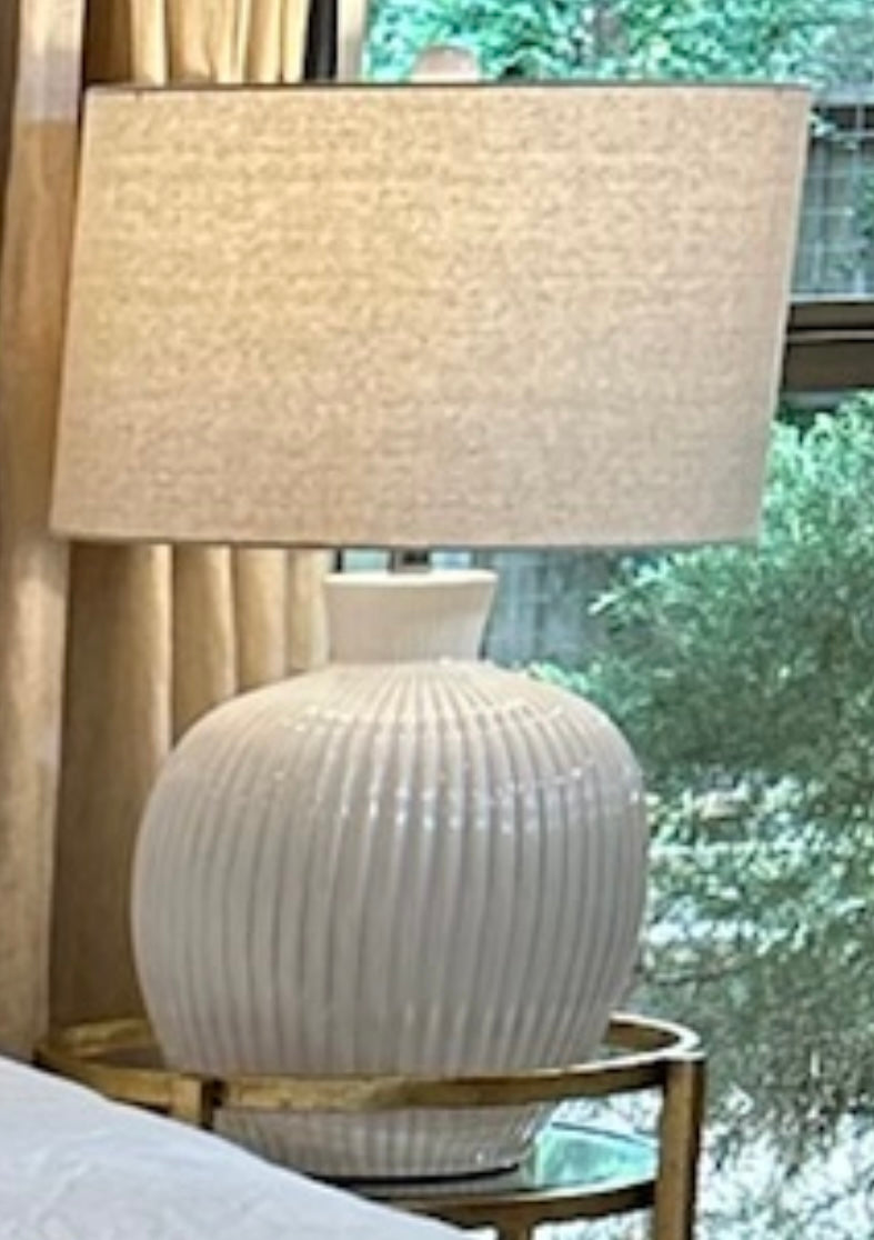 White Glam Lamp
