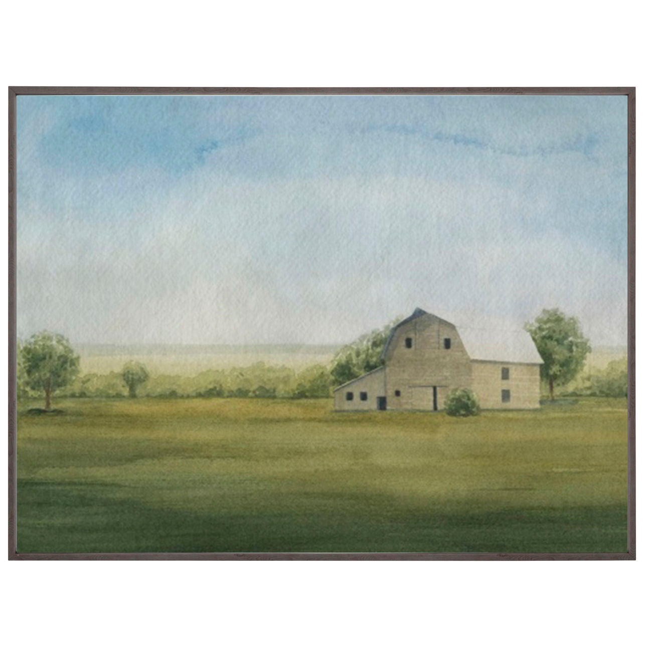 Grove Farm I 21x15 Black Frame Art