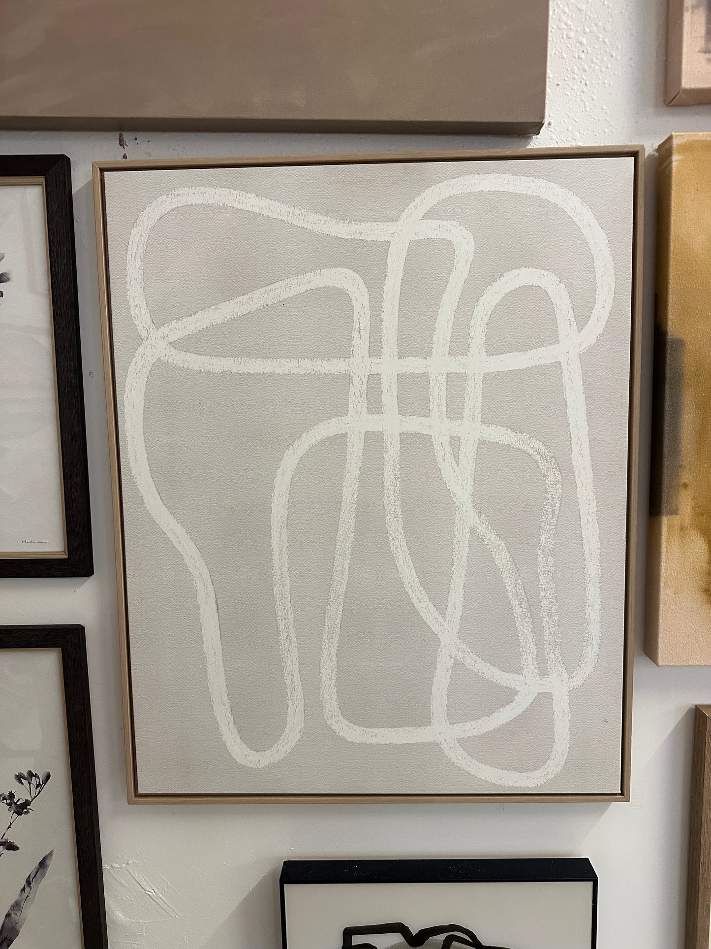 Grey Squiggle Art
