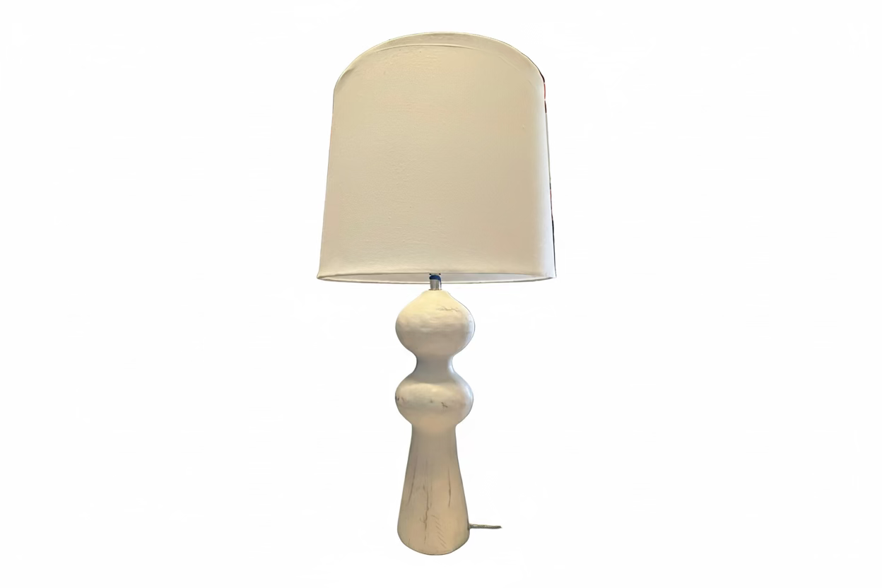 White Wooden Bubble Lamp