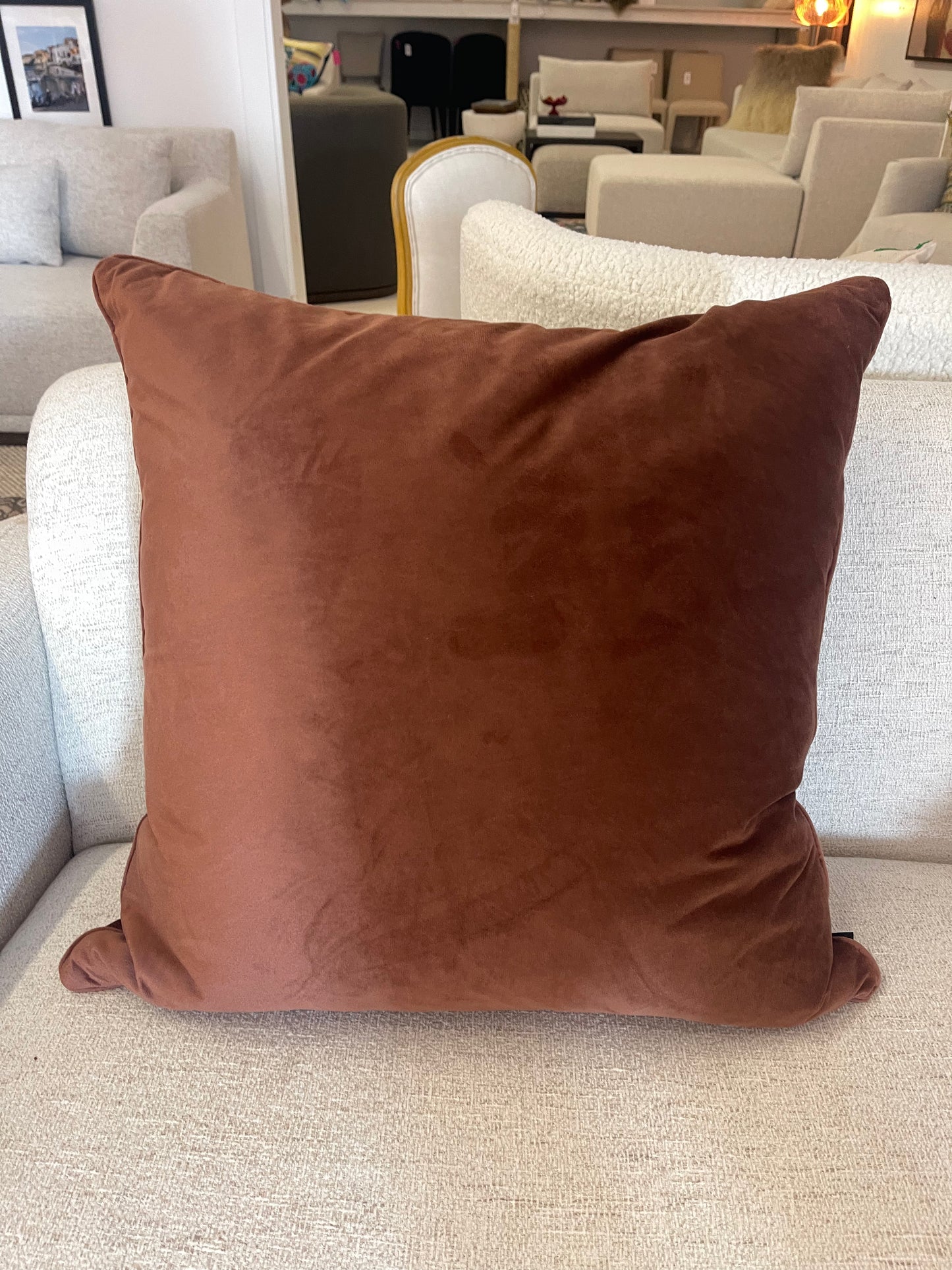 Tahari Rust Pillow