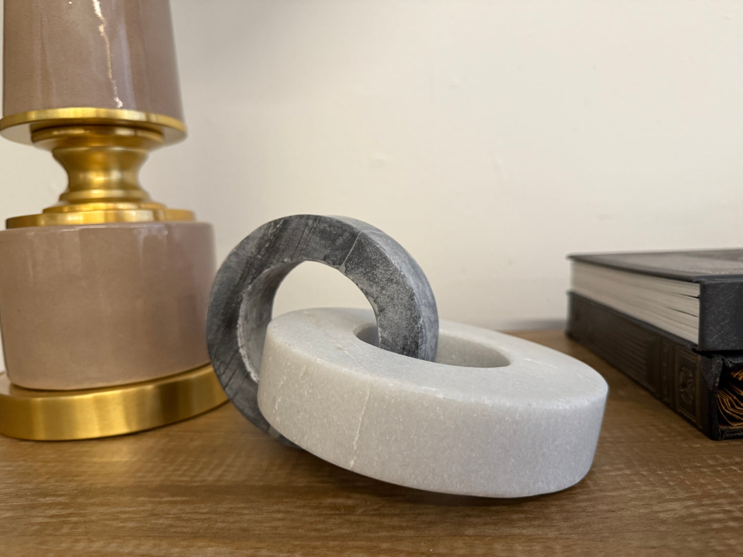 Marble Double Ring B&W