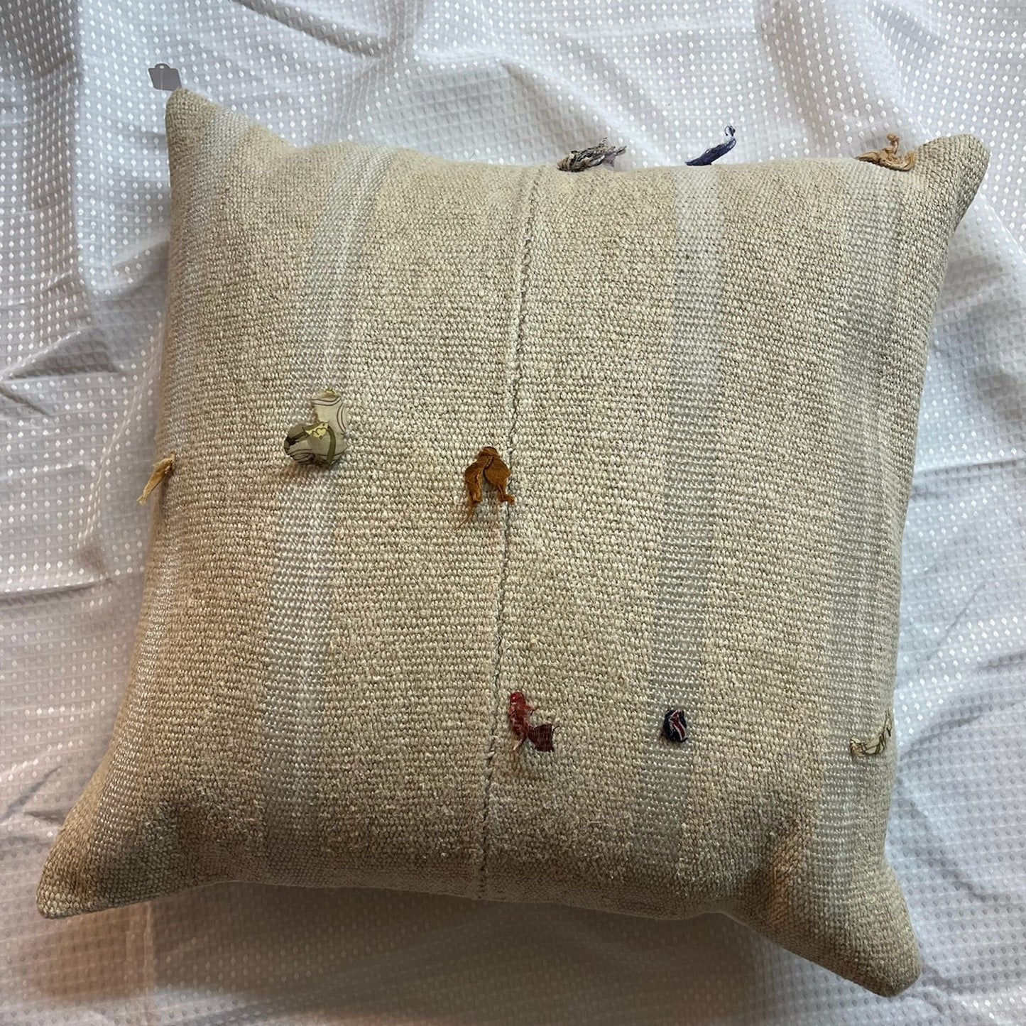 Neutral Hemp with Inclusions Pillow 22x22