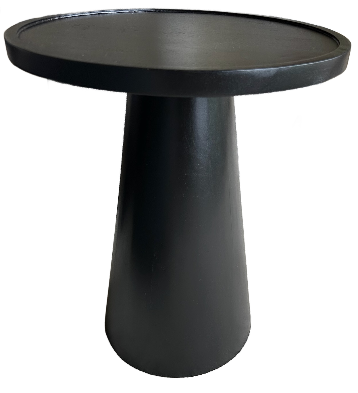 Black Flared Base Accent Table Small