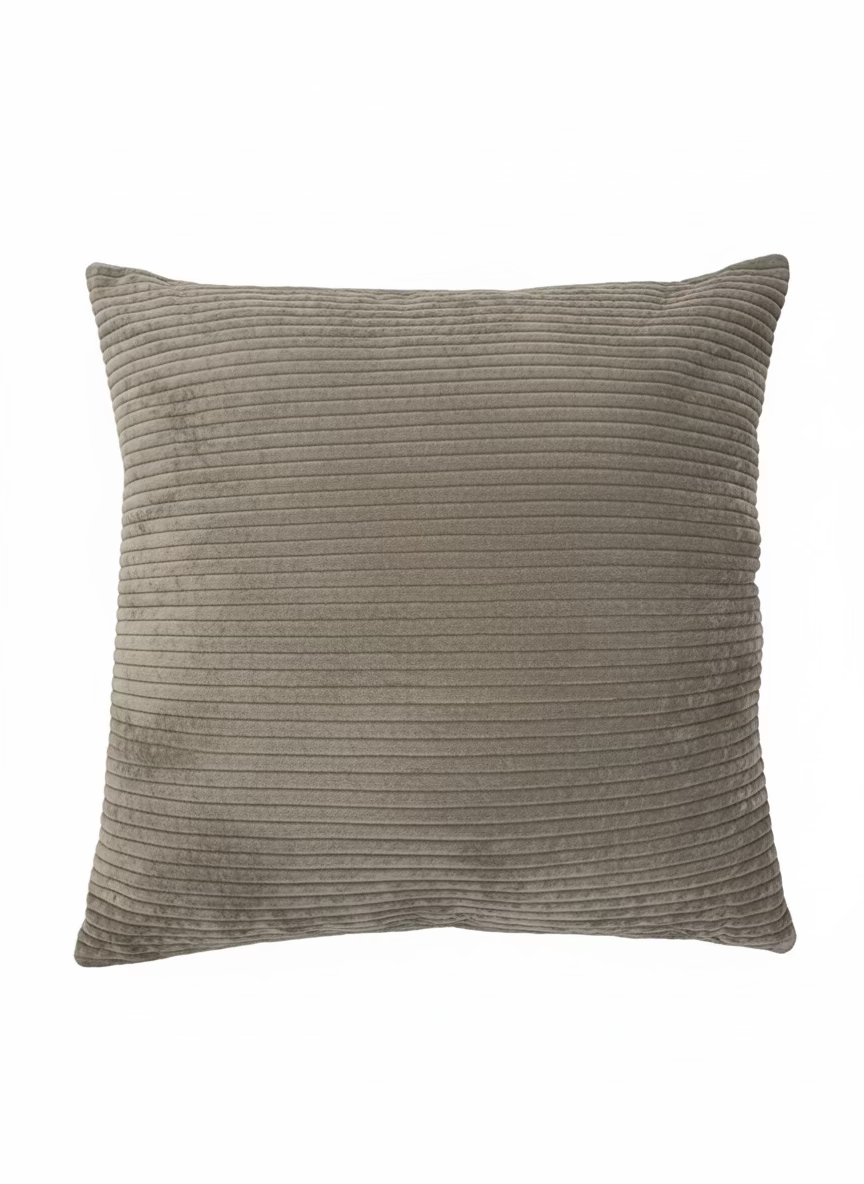Taupe Channel Quilted 24" Pillow