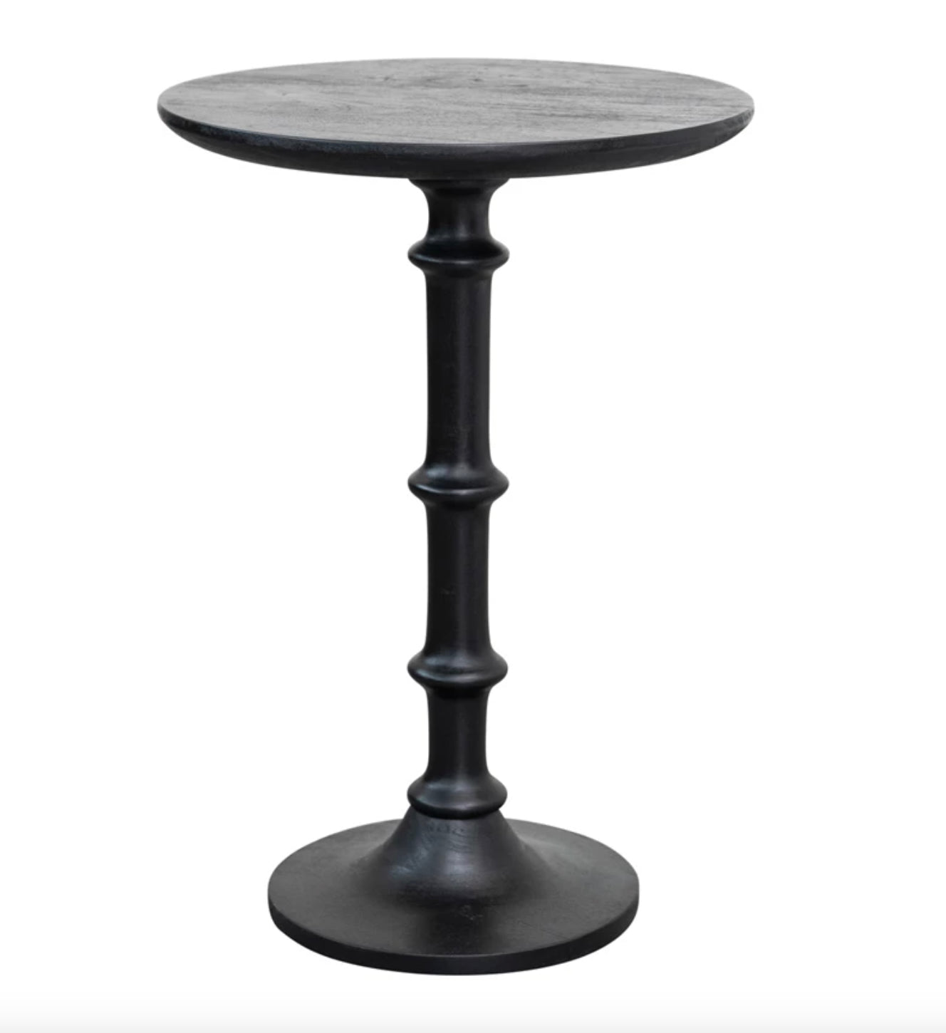 Mango Wood Table, Matte Black, KD