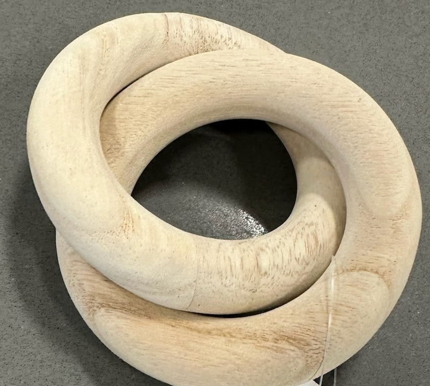 Natural Wood 2 Link Chain Decor