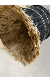 Ju Ju Hat White & Tan