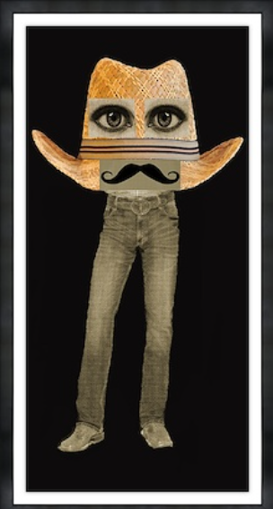 Cowboy Hat Art. 16"W x 30"H