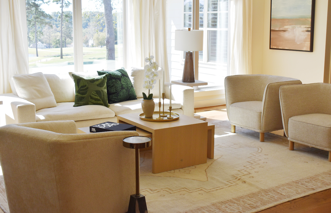 JAPANESE NESTING COFFEE TABLE light brown