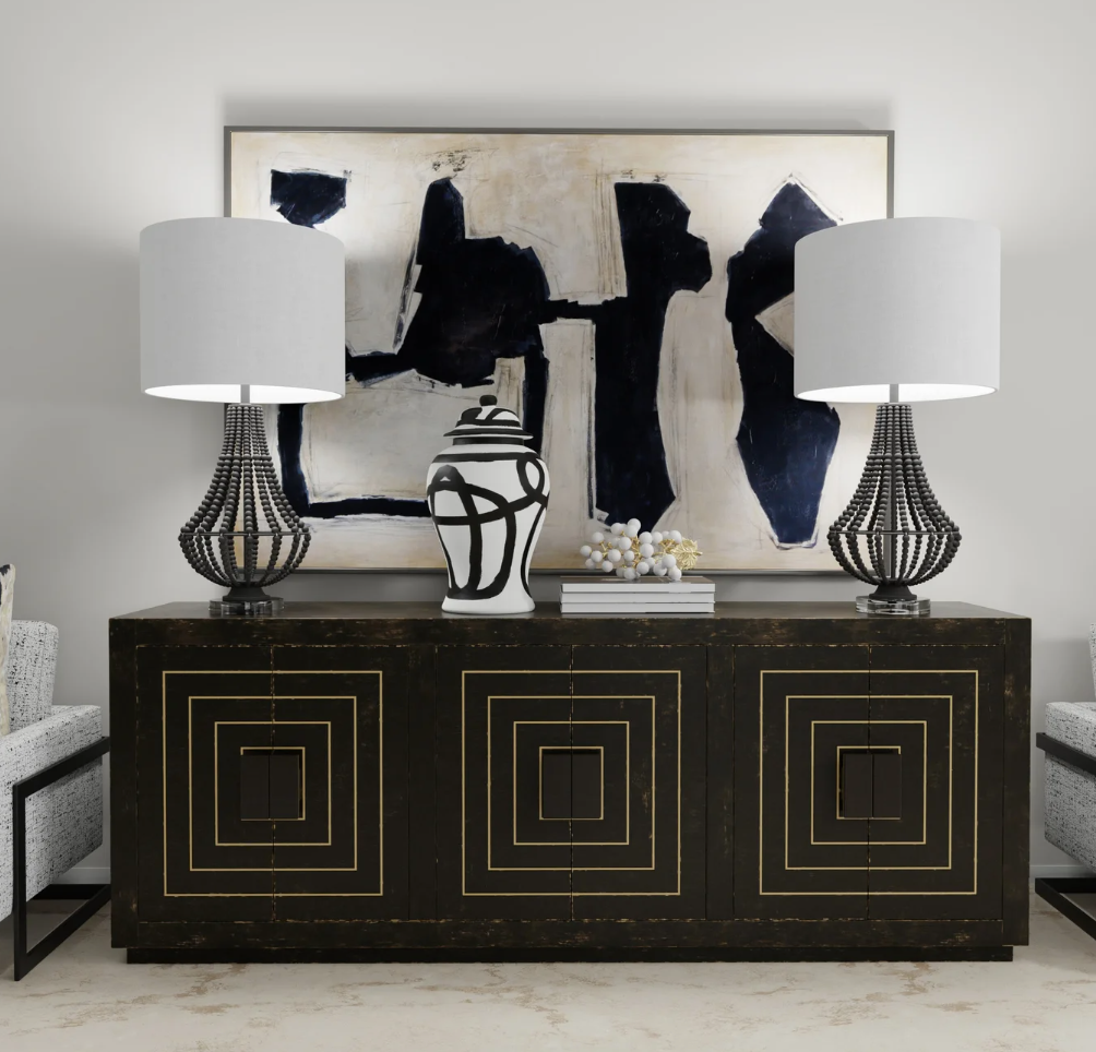 Black and White Abstract Art