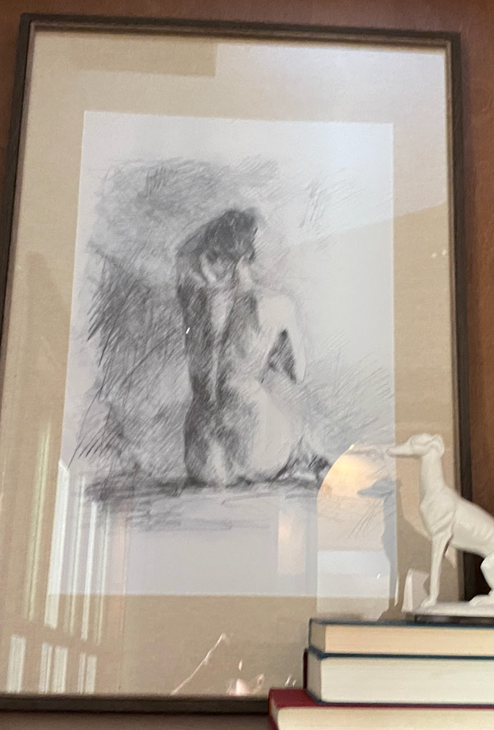 Figural Matted Sketch