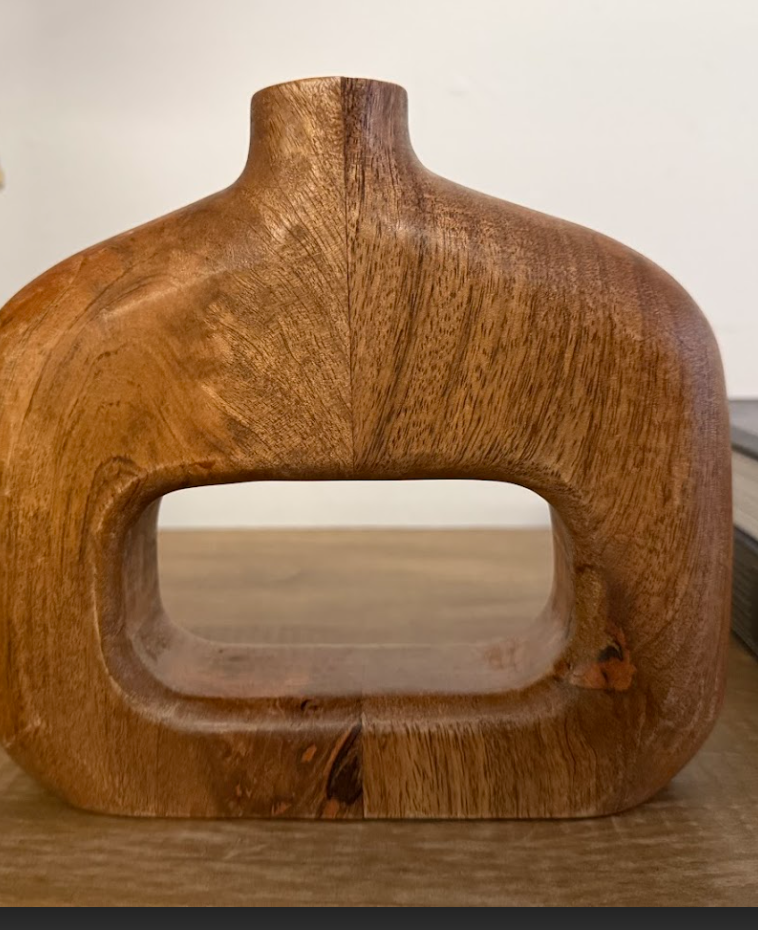 Brown Mango Wood Vase