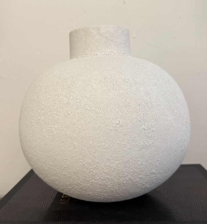White Modern Textured Vase
