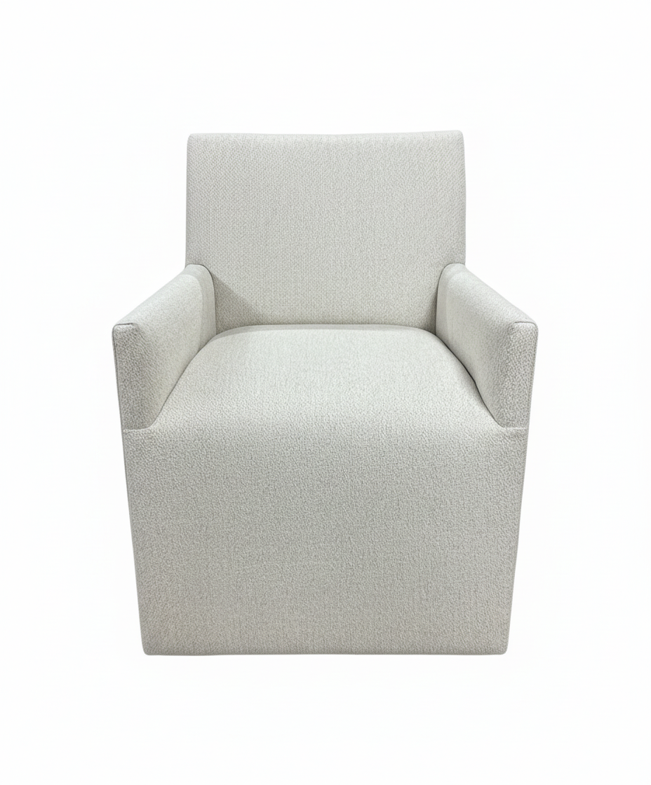 Castered Side Chair Bopper Natural