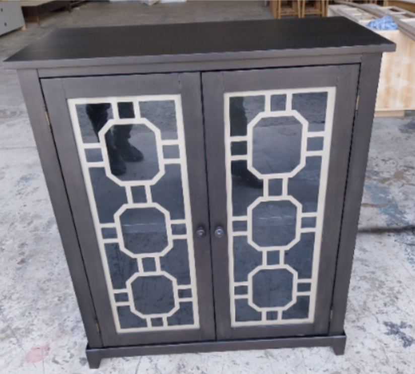 Tall 2 Door Cabinet with Glass front