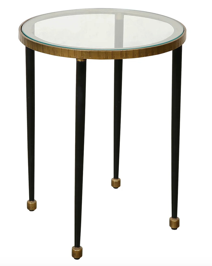 Glass Cocktail Table in Black