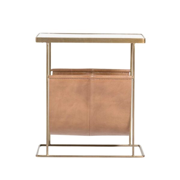 Stanton Accent Table Antique Brass 22"