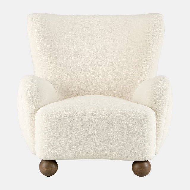 WINGBACK OCCASIONAL CHAIR, BEIGE
