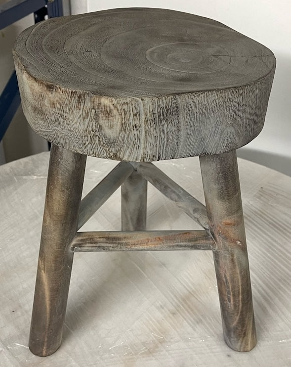 Bexley Grey Wood Stool