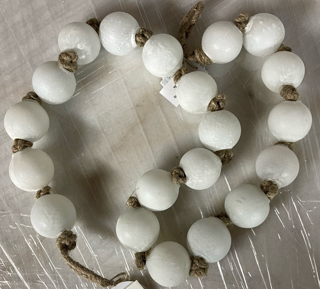 White Marble Beads
