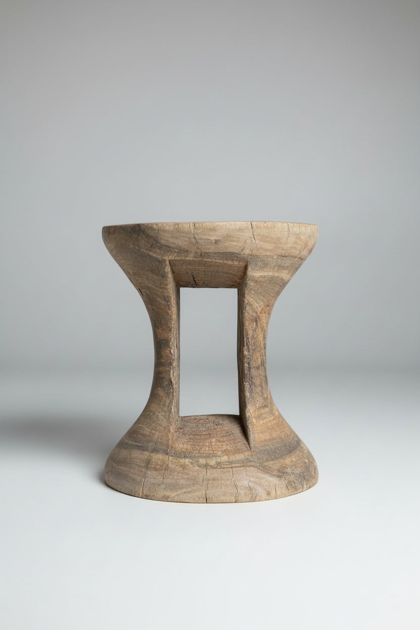 African Riser Stool Hole in Base