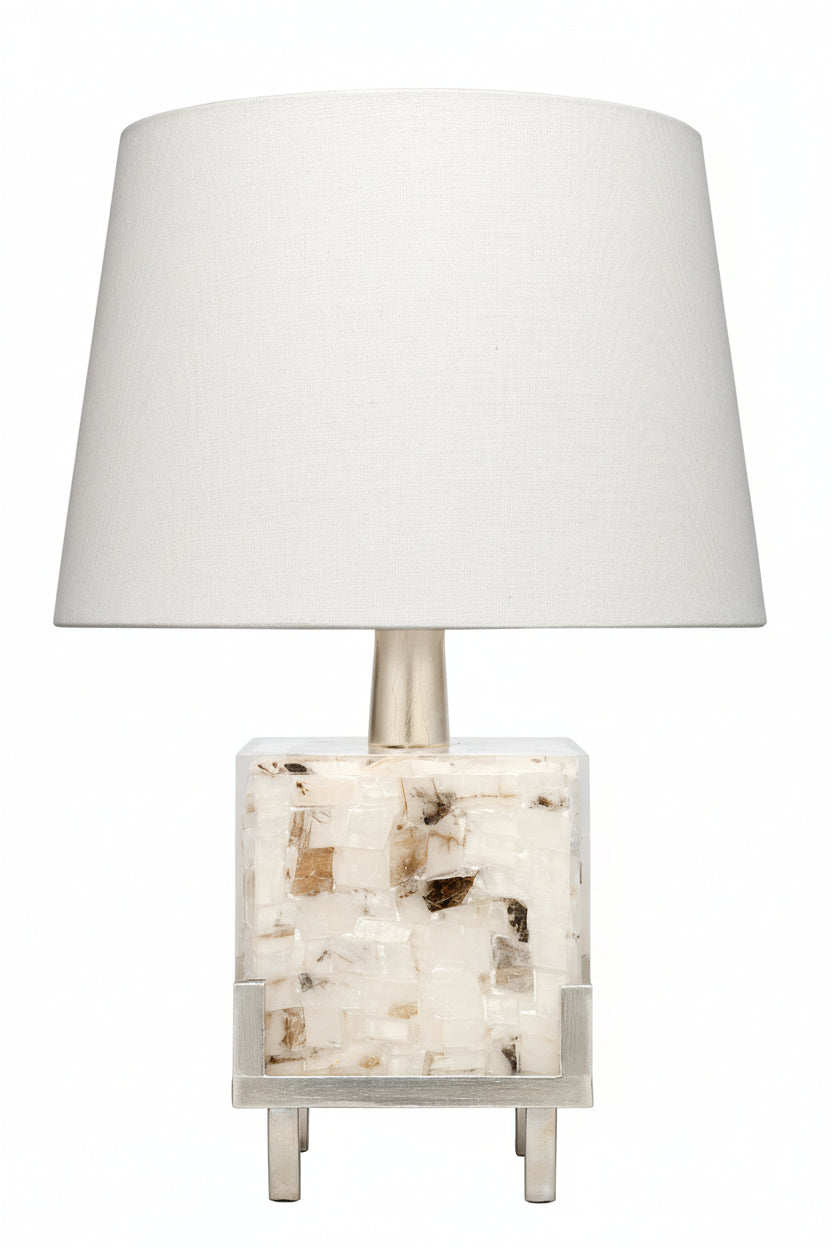 Bijou Table Lamp - White and Grey