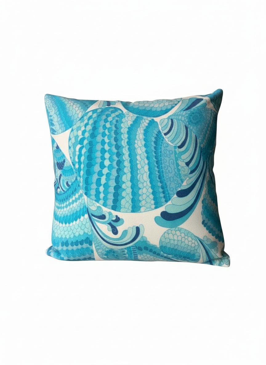 Pop O' Color Pillow in Turquoise Fabric