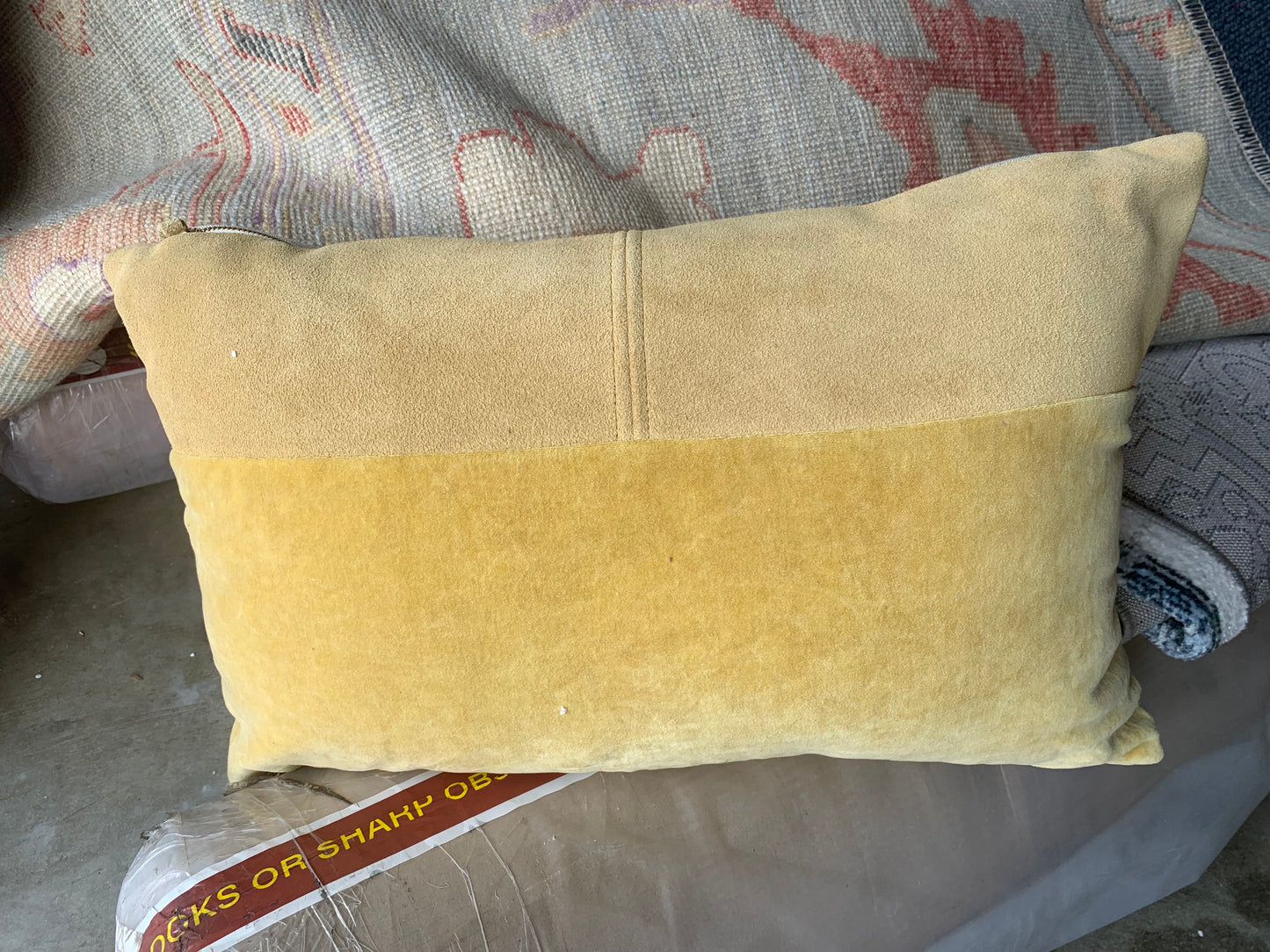 Yellow Lumbar Pillow