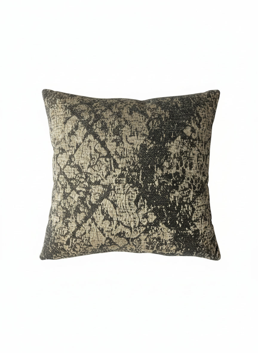 Brown and Gold Fleck Square Pillow