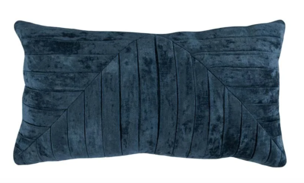 Aubry Forest Nightfall Blue Lumbar Pillow