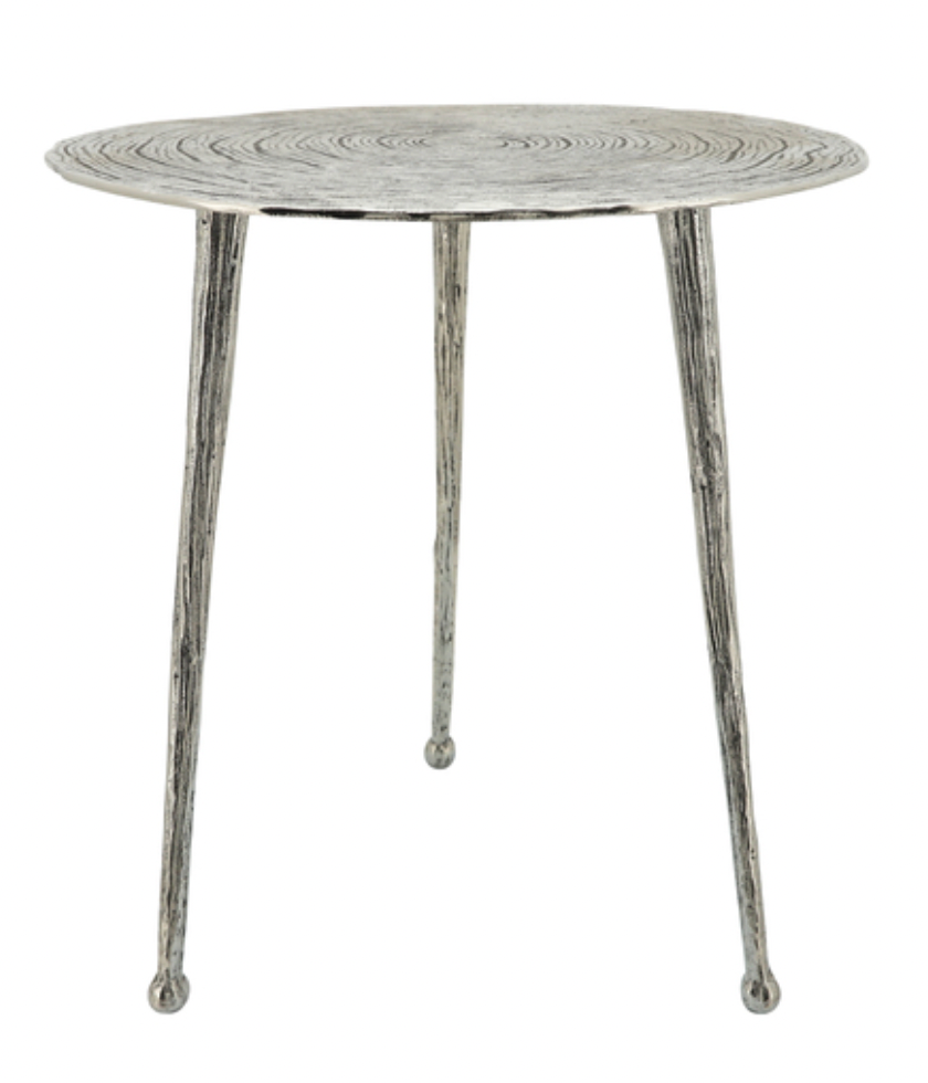 Metal 22" Side Table Gunmetal