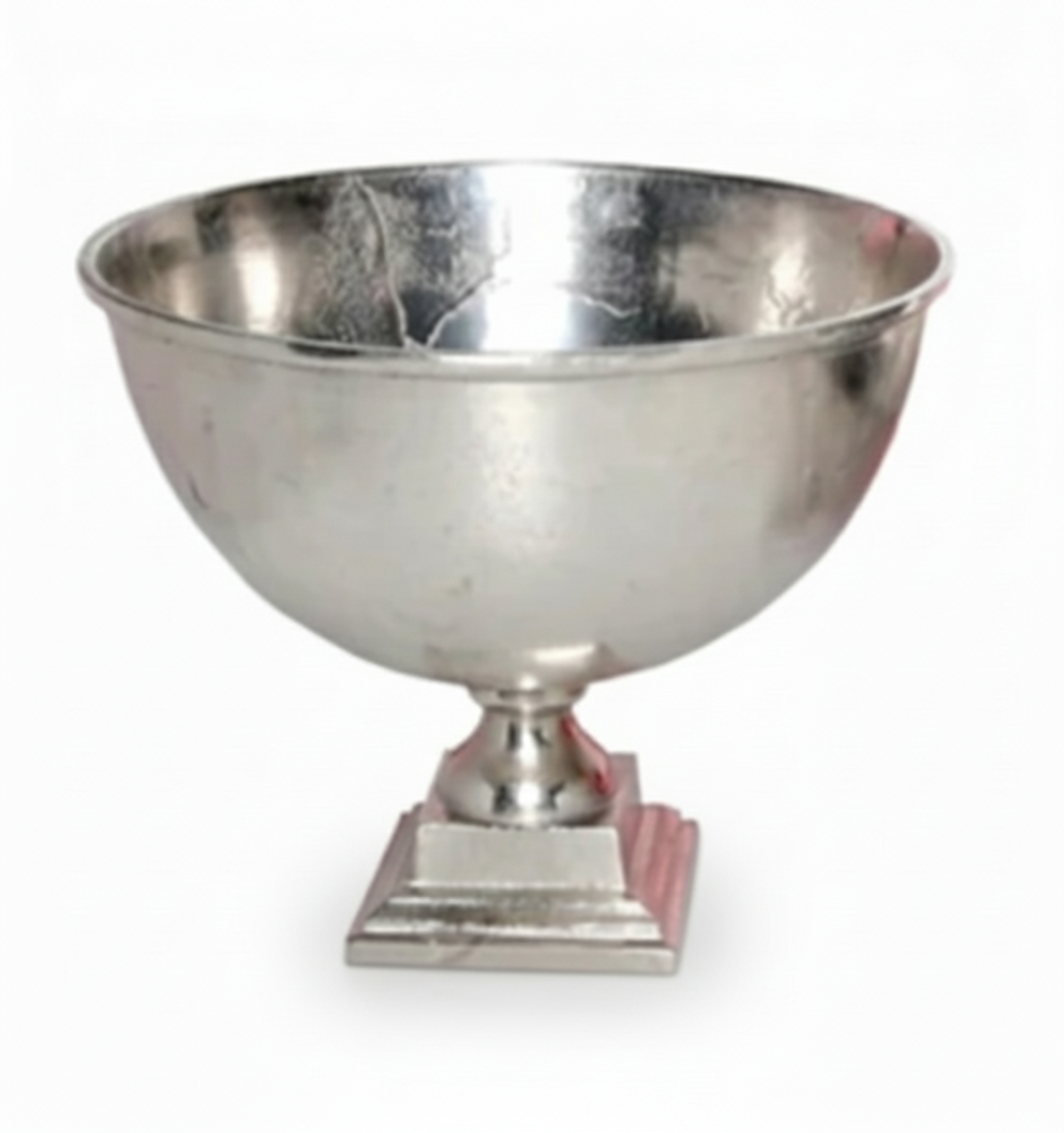 Raw Aluminum Sq Base Planter/Wine Cooler