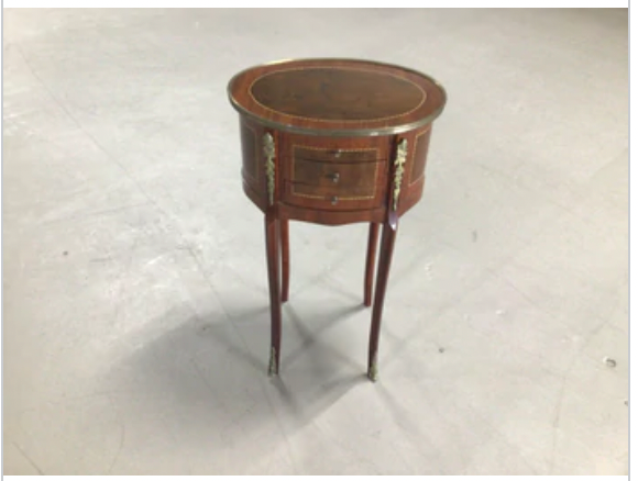 Antique French Round Cocktail Table