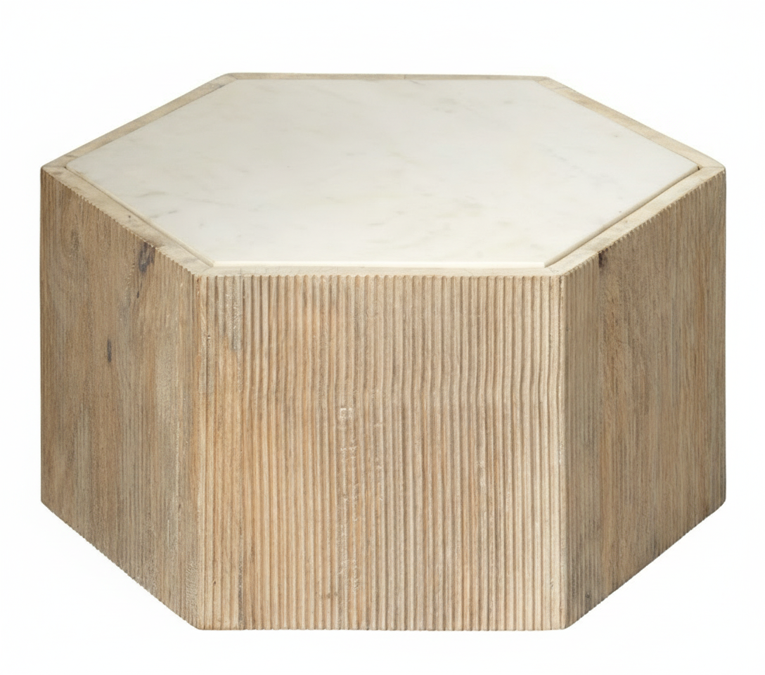 Argan Hexagon Table Small