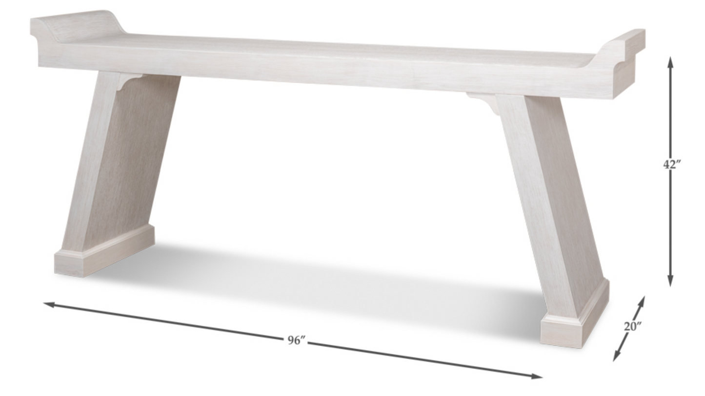 Suspension Console Table Whitewash White