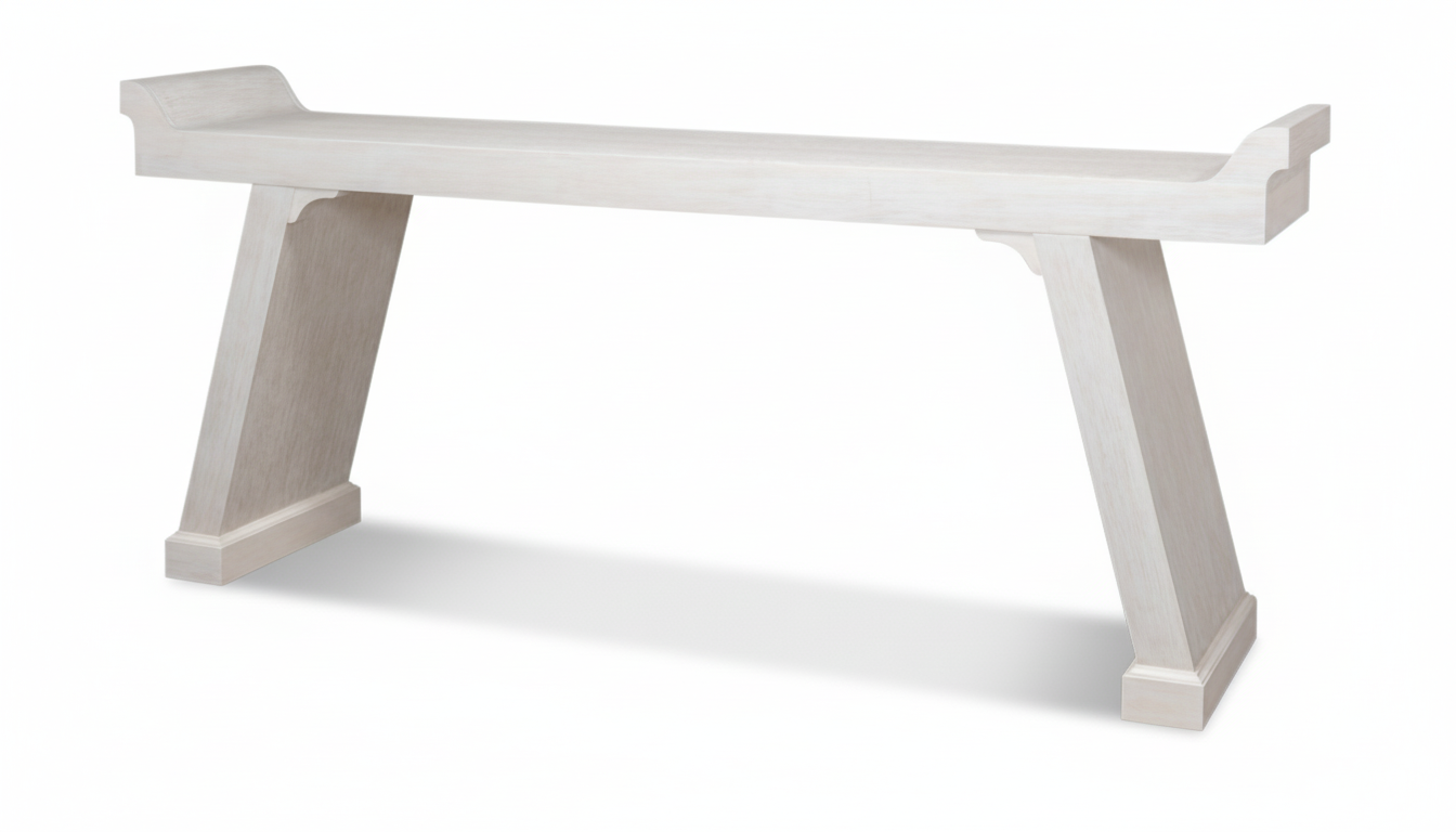 Suspension Console Table Whitewash White