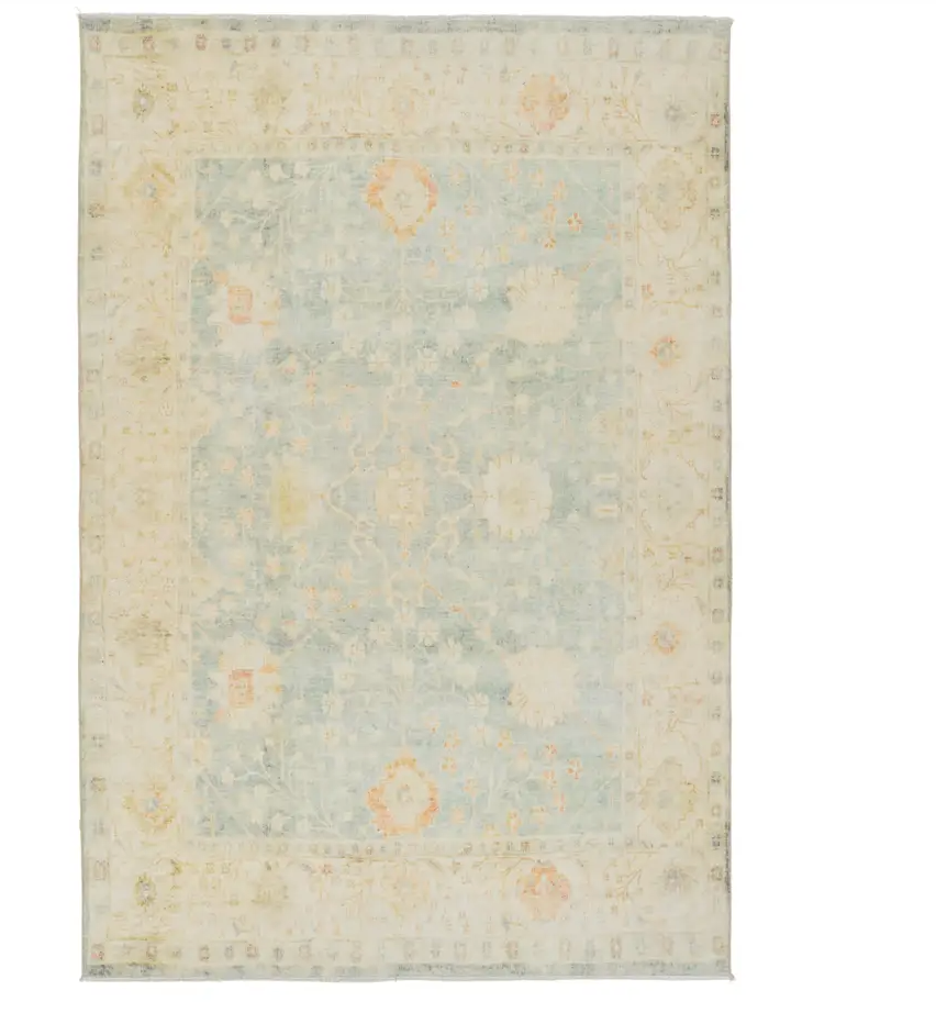 Celadon Tint Castle Wall Boheme Rug 6x9 BOH27