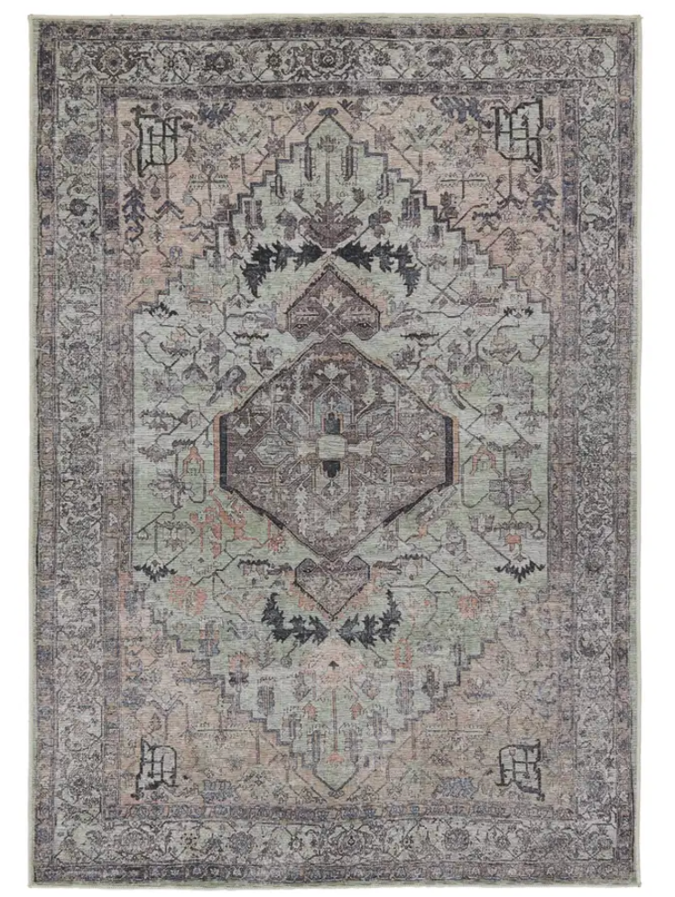 Desert Sage Tawny Brown Vindage 5’3”x8 VIN04