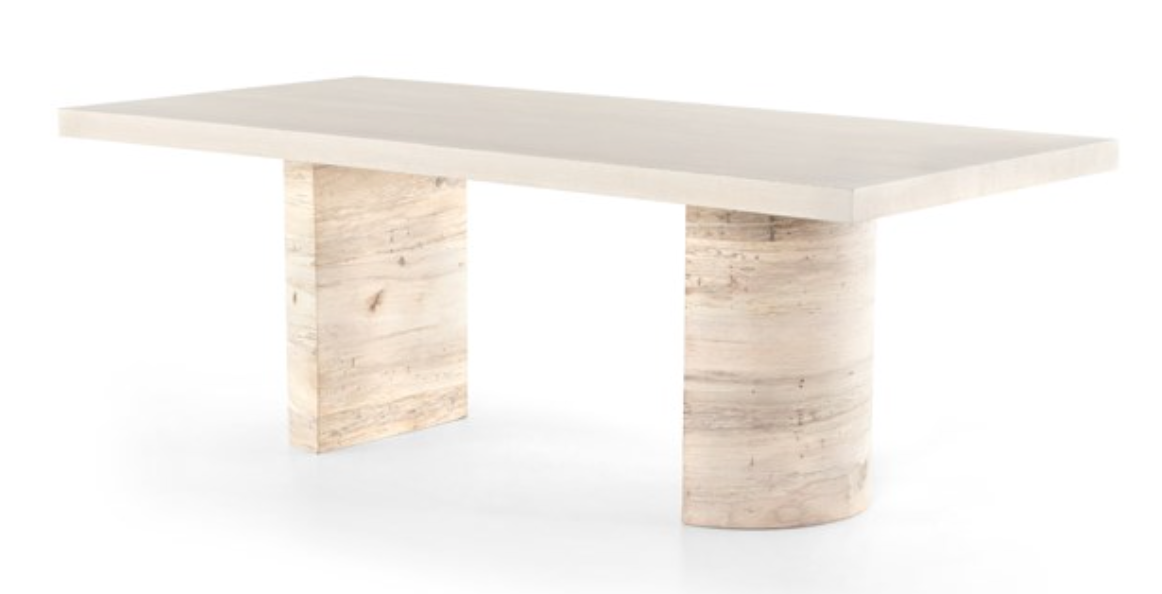 LIV DINING TABLE-PALE OAK VENEER 84"