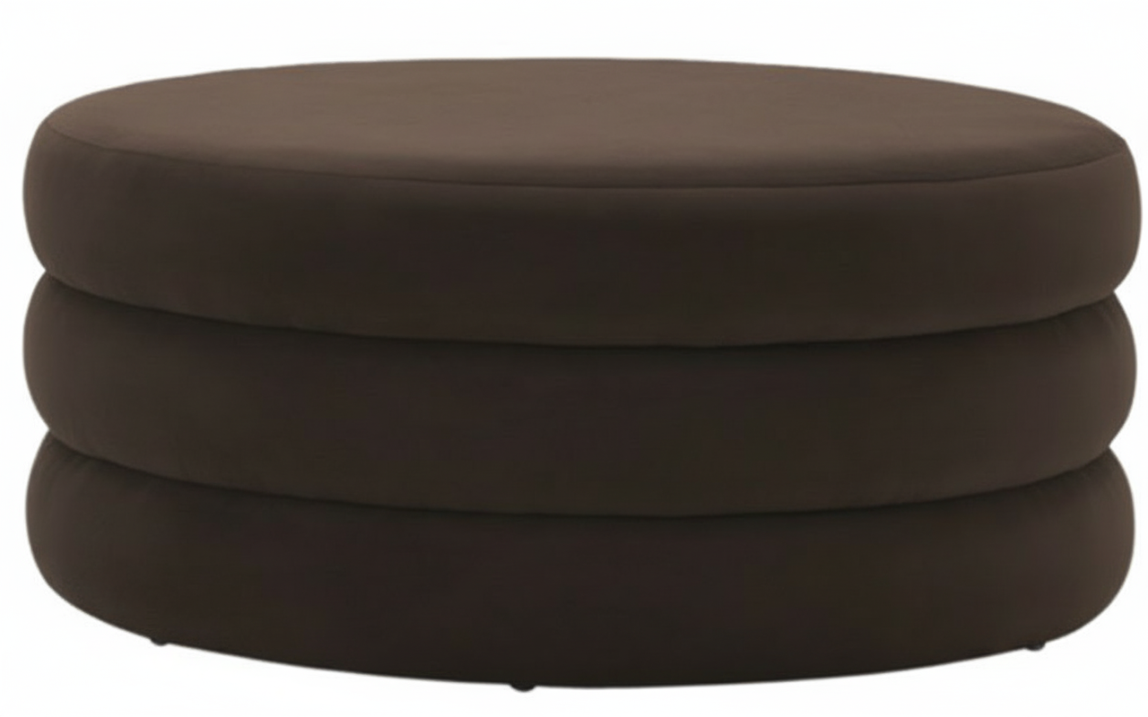 Triple Tiered Ottoman Brown Large