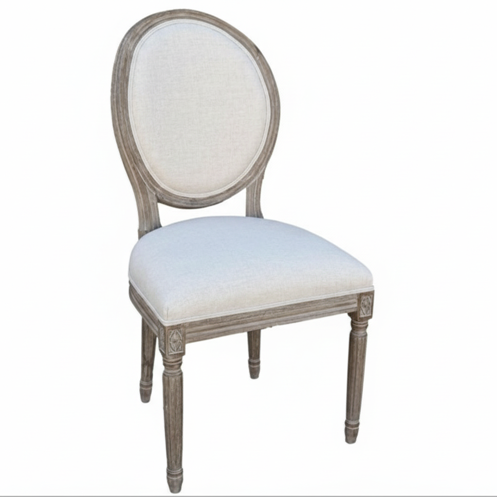 Louis Round Back Side Chair