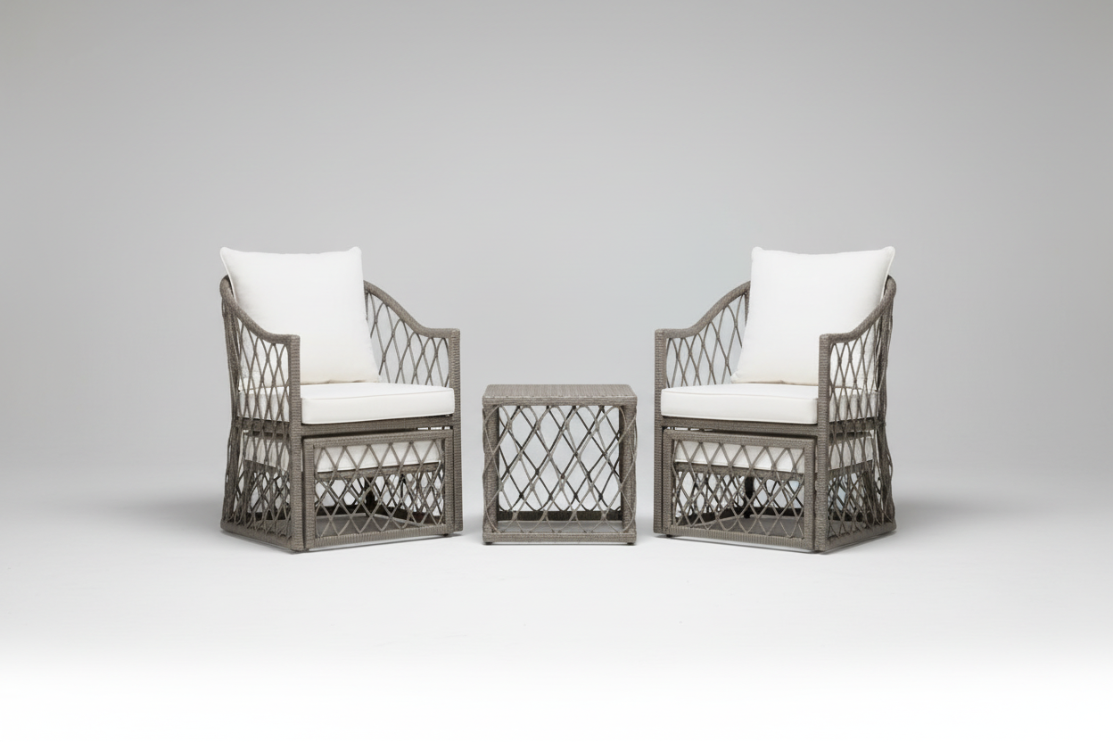 Seoul Outdoor Armchair With Footrest