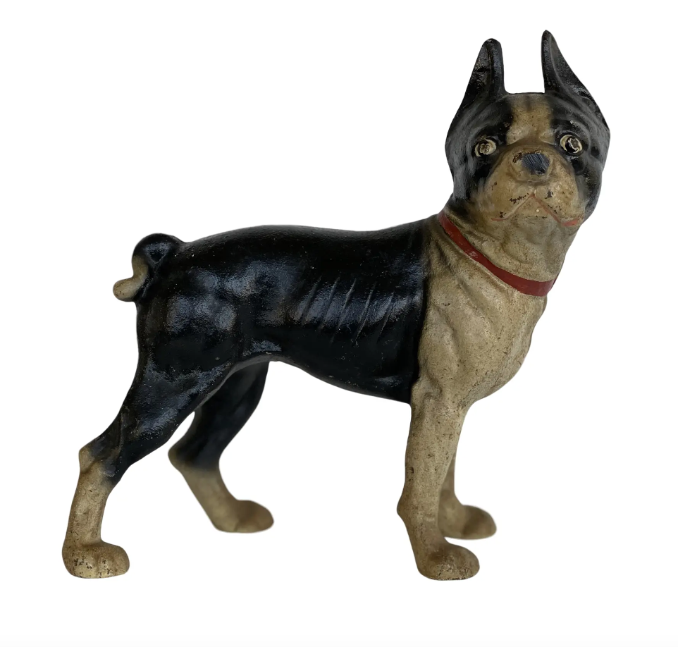 Cast Iron Terrier Doorstop by Hubley c 1910