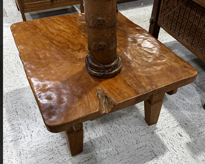 Antique Wooden Square Coffee Table