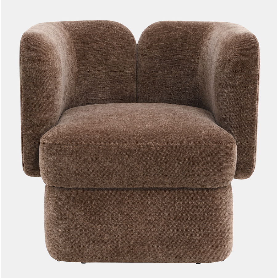 Shelter-Back Accent Chair, Brown
