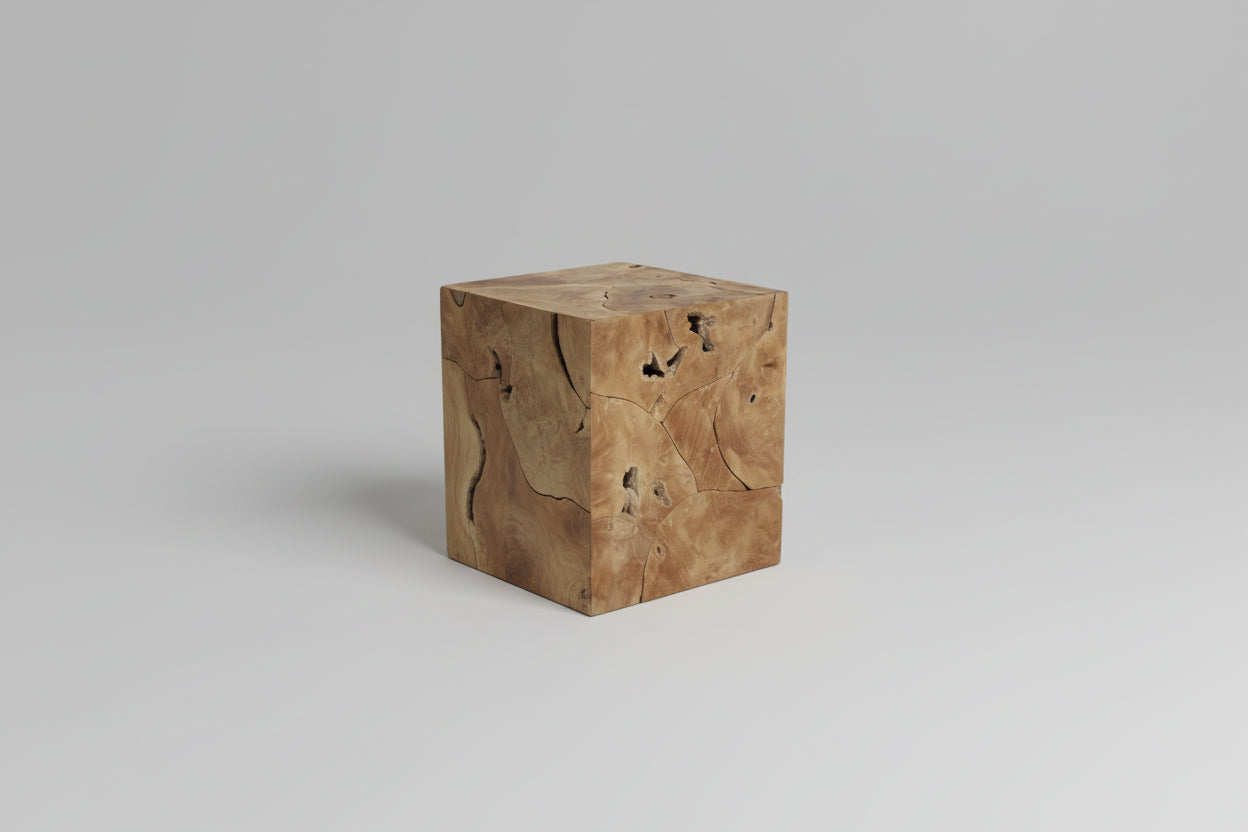 Square Wood Cube